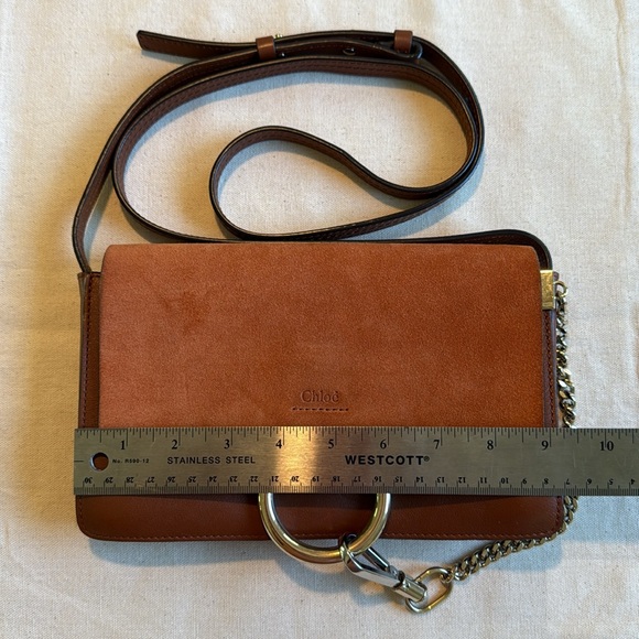 CHLOE Faye Crossbody Bag in Tobacco EUC - Picture 12 of 16
